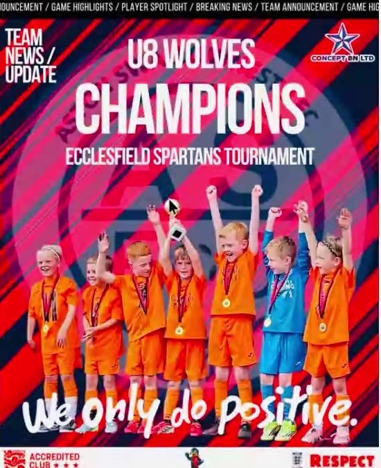 U8 Wolves crowned champions at Ecclesfield Spartans Tournament